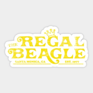 Regal Beagle Distressed Sticker